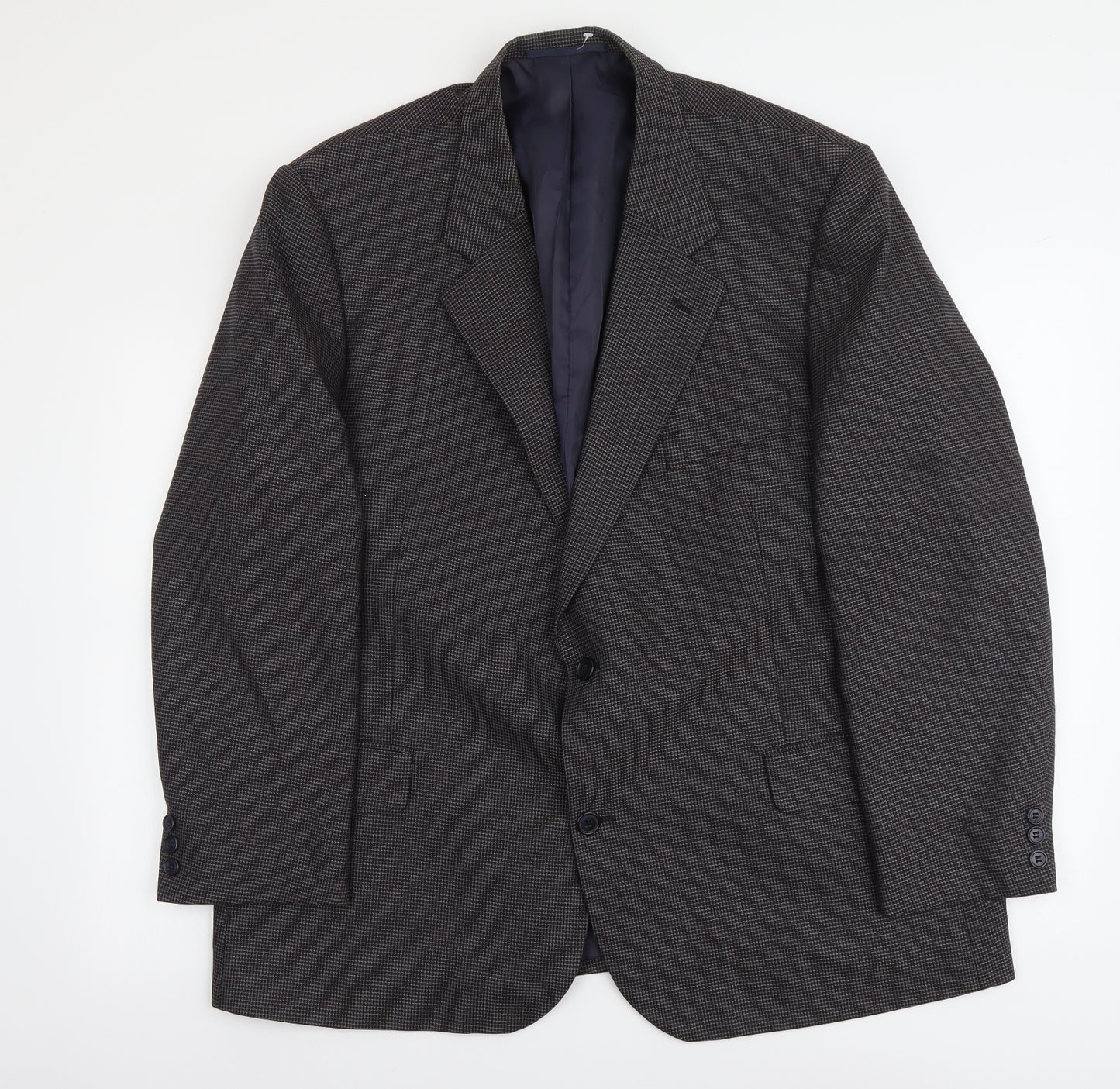 Stafford Ellison Mens Grey Wool Jacket Suit Jacket Size XL Regular