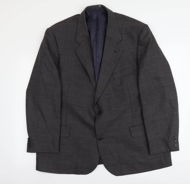 Stafford Ellison Mens Grey Wool Jacket Suit Jacket Size XL Regular