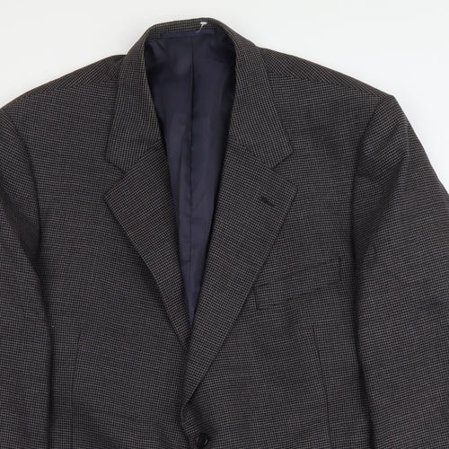 Stafford Ellison Mens Grey Wool Jacket Suit Jacket Size XL Regular