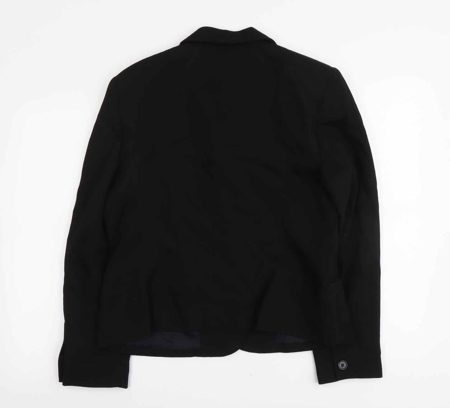 Austin Reed Womens Black Polyester Jacket Blazer Size 4XL