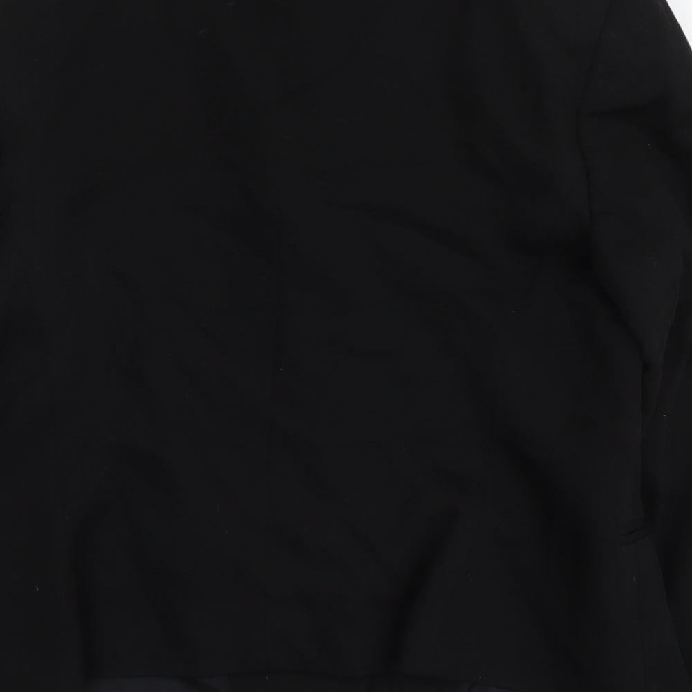 Austin Reed Womens Black Polyester Jacket Blazer Size 4XL
