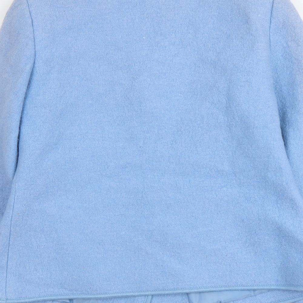 Eastex Womens Blue Jacket Blazer Size 10 Button