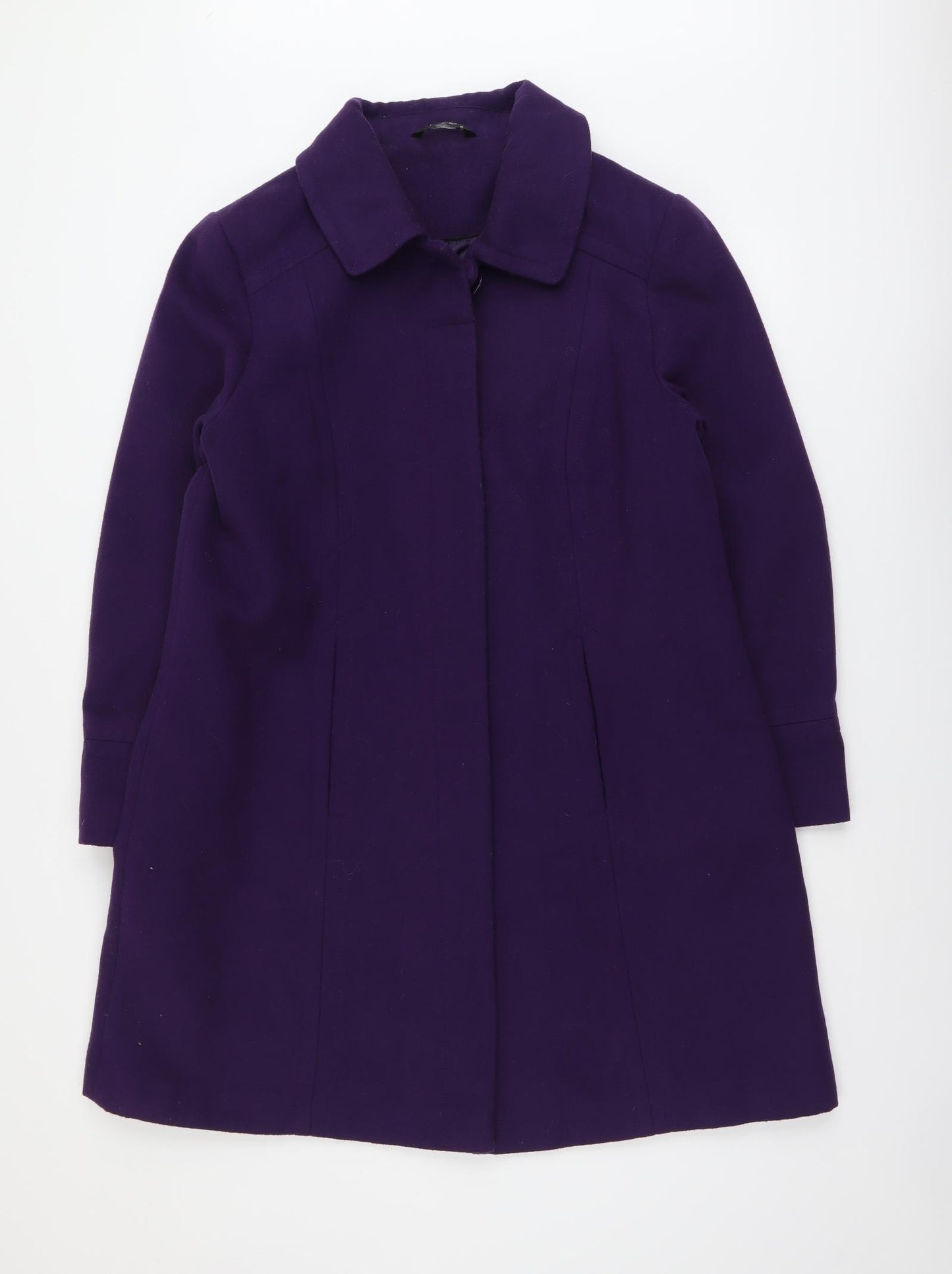 Bonmarché Womens Purple Overcoat Coat Size 18 Button