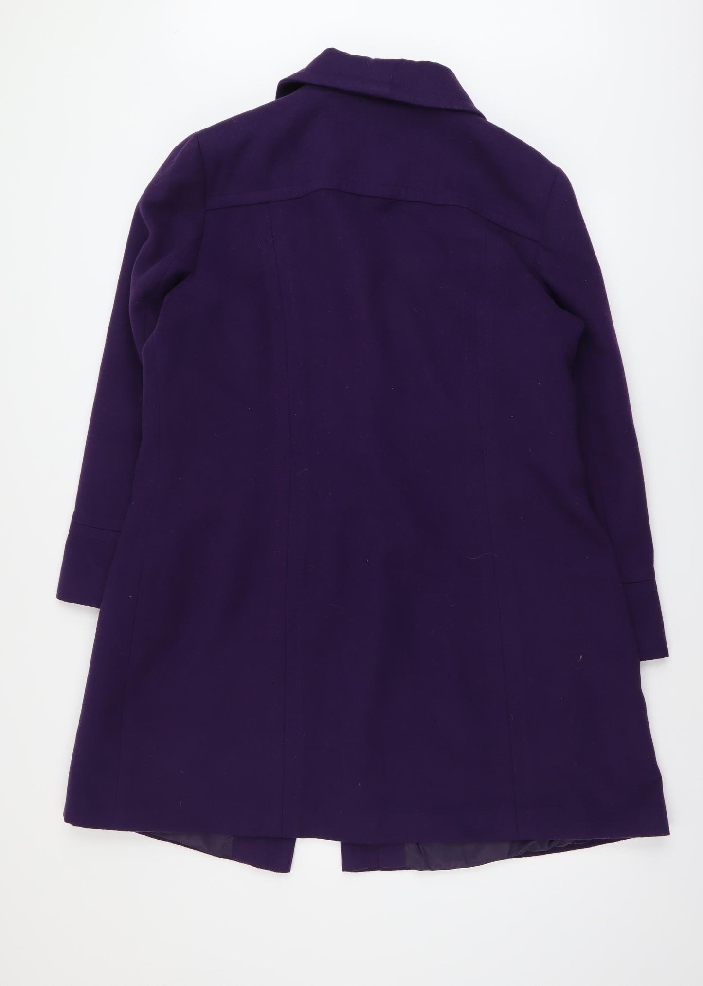 Bonmarché Womens Purple Overcoat Coat Size 18 Button
