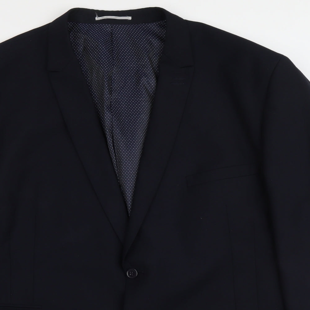 Skopes Mens Blue Polyester Jacket Suit Jacket Size 3XL Regular