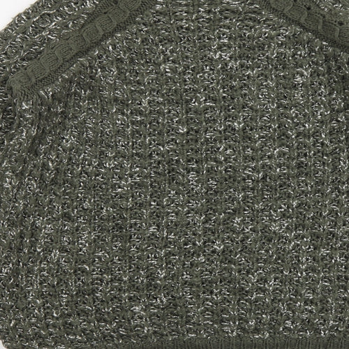 Dorothy Perkins Womens Green Boat Neck Acrylic Pullover Jumper Size 12