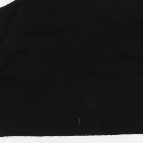 H&M Womens Black Round Neck Polka Dot Polyester Pullover Jumper Size S