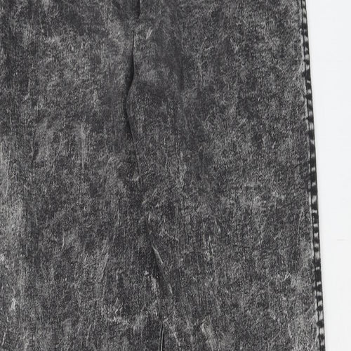 American Apparel Womens Black Cotton Skinny Jeans Size M Regular Zip