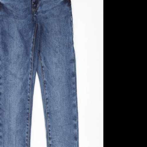 Cost:bart Womens Blue Cotton Skinny Jeans Size 24 in Regular Zip