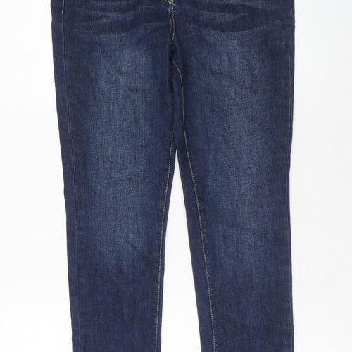 Philippe Matignon Womens Blue Cotton Skinny Jeans Size S Regular Zip