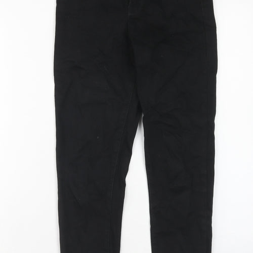Denim & Co. Womens Black Cotton Skinny Jeans Size 10 Regular Zip