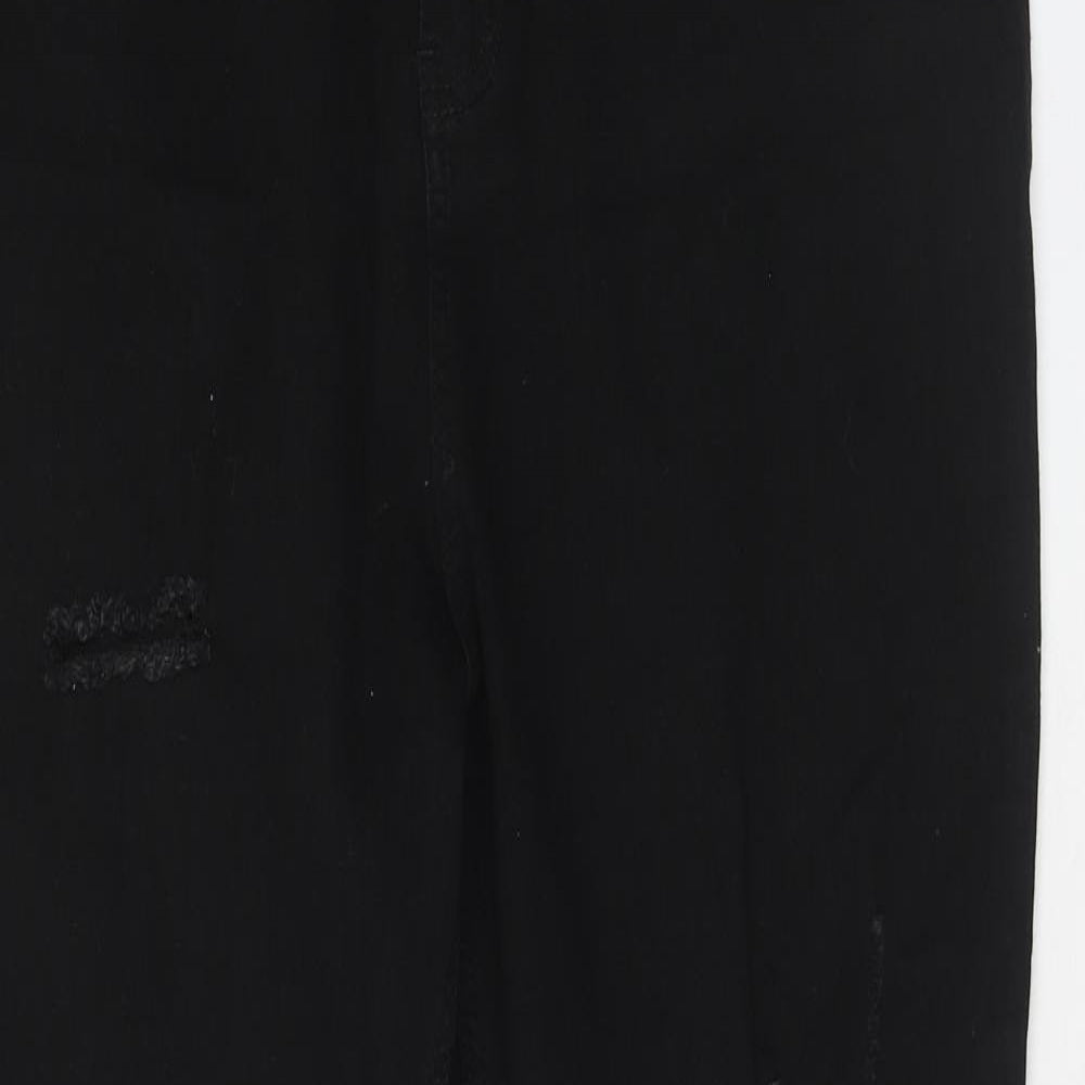 Club Denim Womens Black Cotton Skinny Jeans Size 20 Regular Zip
