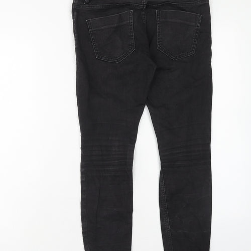 ASOS Womens Black Cotton Skinny Jeans Size 28 in L28 in Regular Zip