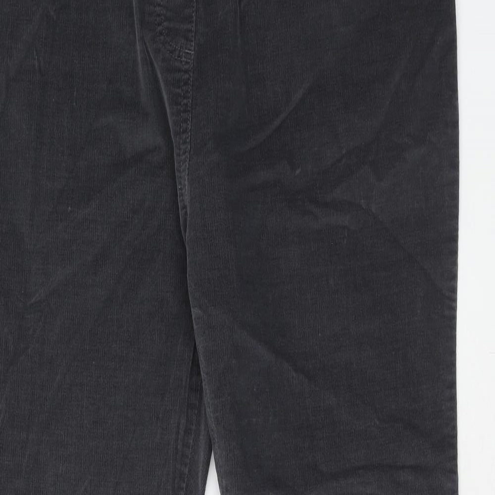 Debenhams Womens Grey Cotton Trousers Size 16 Regular