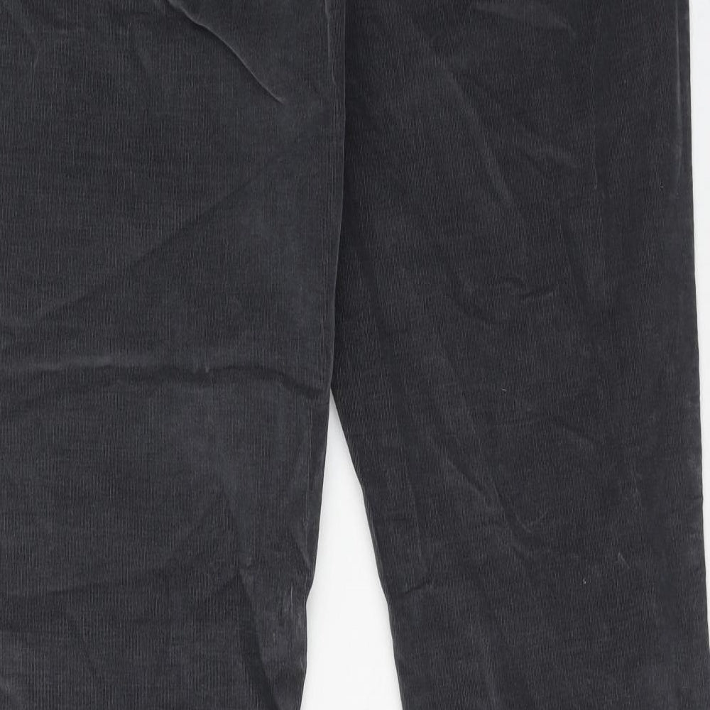 Debenhams Womens Grey Cotton Trousers Size 16 Regular