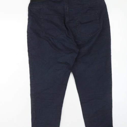 Marks and Spencer Womens Blue Cotton Jegging Jeans Size 16 Regular - Cropped