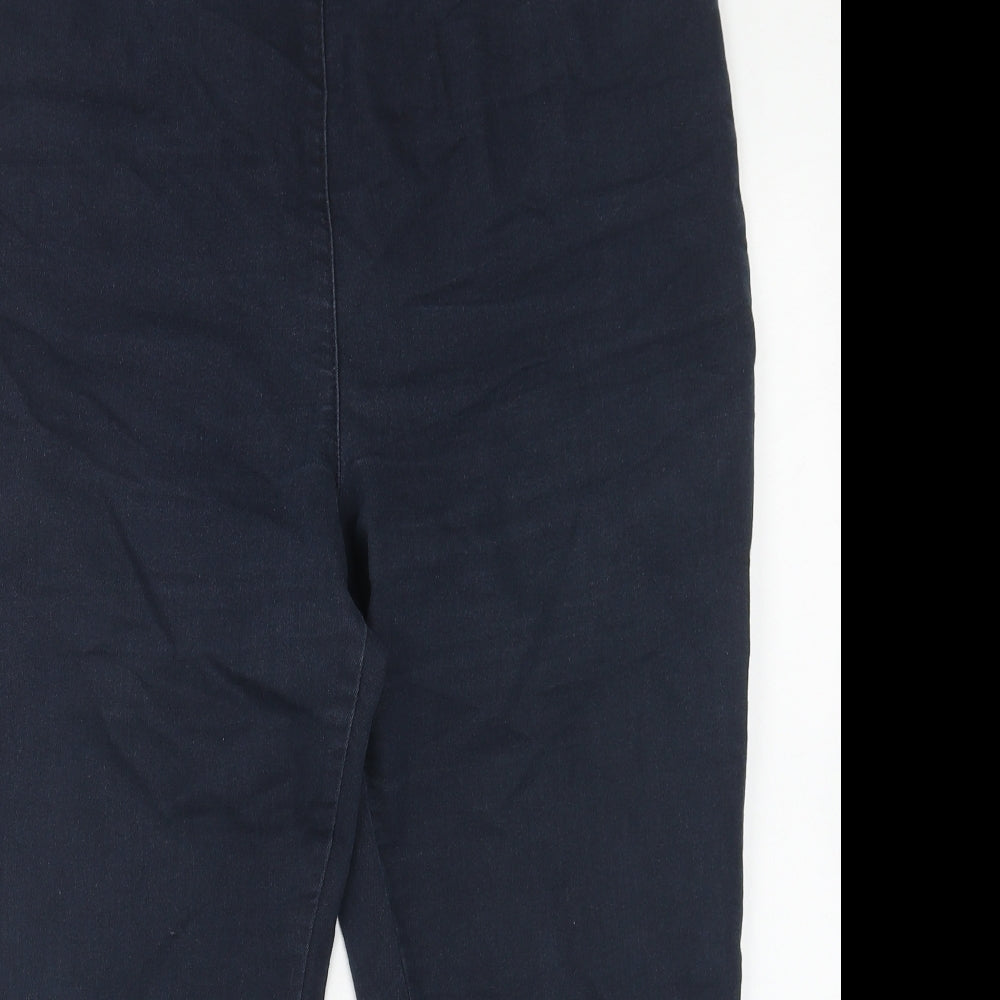 Marks and Spencer Womens Blue Cotton Jegging Jeans Size 16 Regular - Cropped