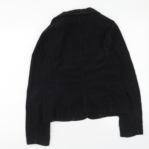 b.young Womens Black Jacket Blazer Size M Button