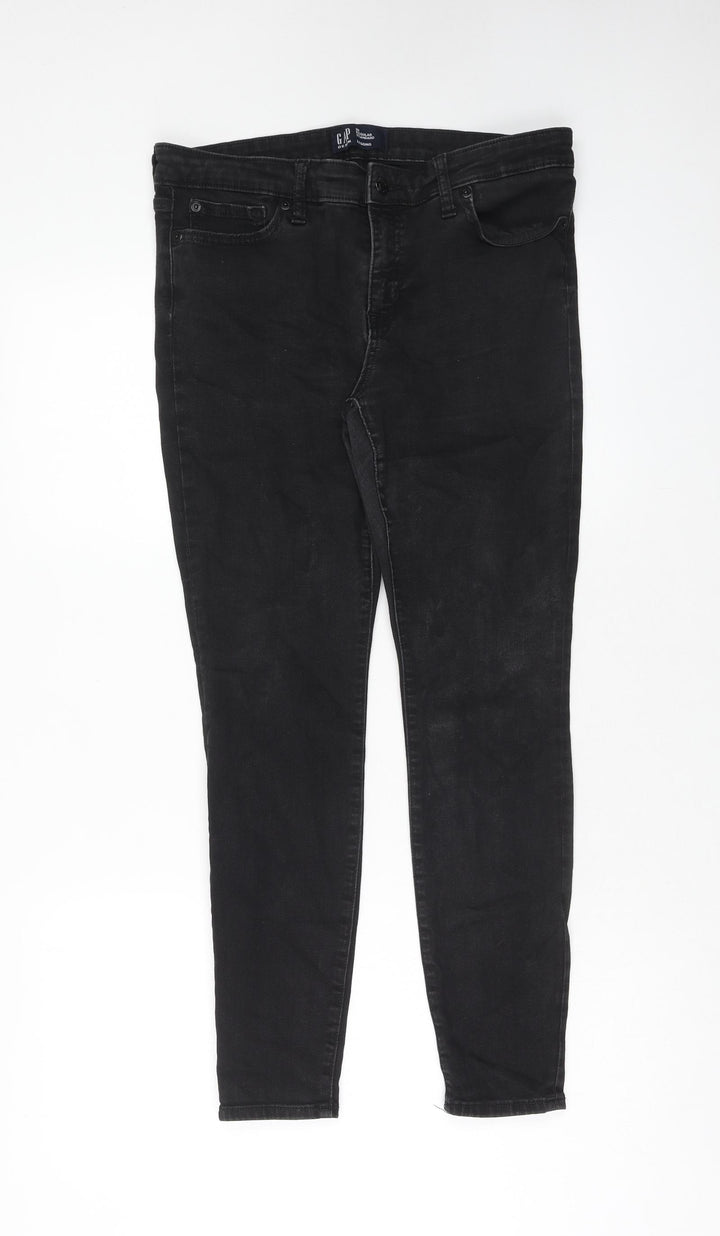 Gap Womens Blue Cotton Skinny Jeans Size 30 in Regular Zip