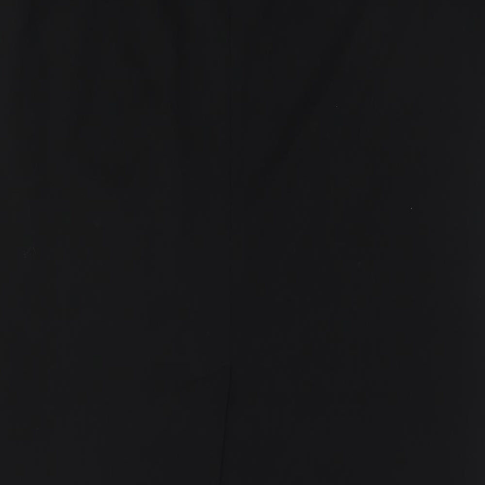 Laura Ashley Womens Black Polyester Straight & Pencil Skirt Size 18 Zip