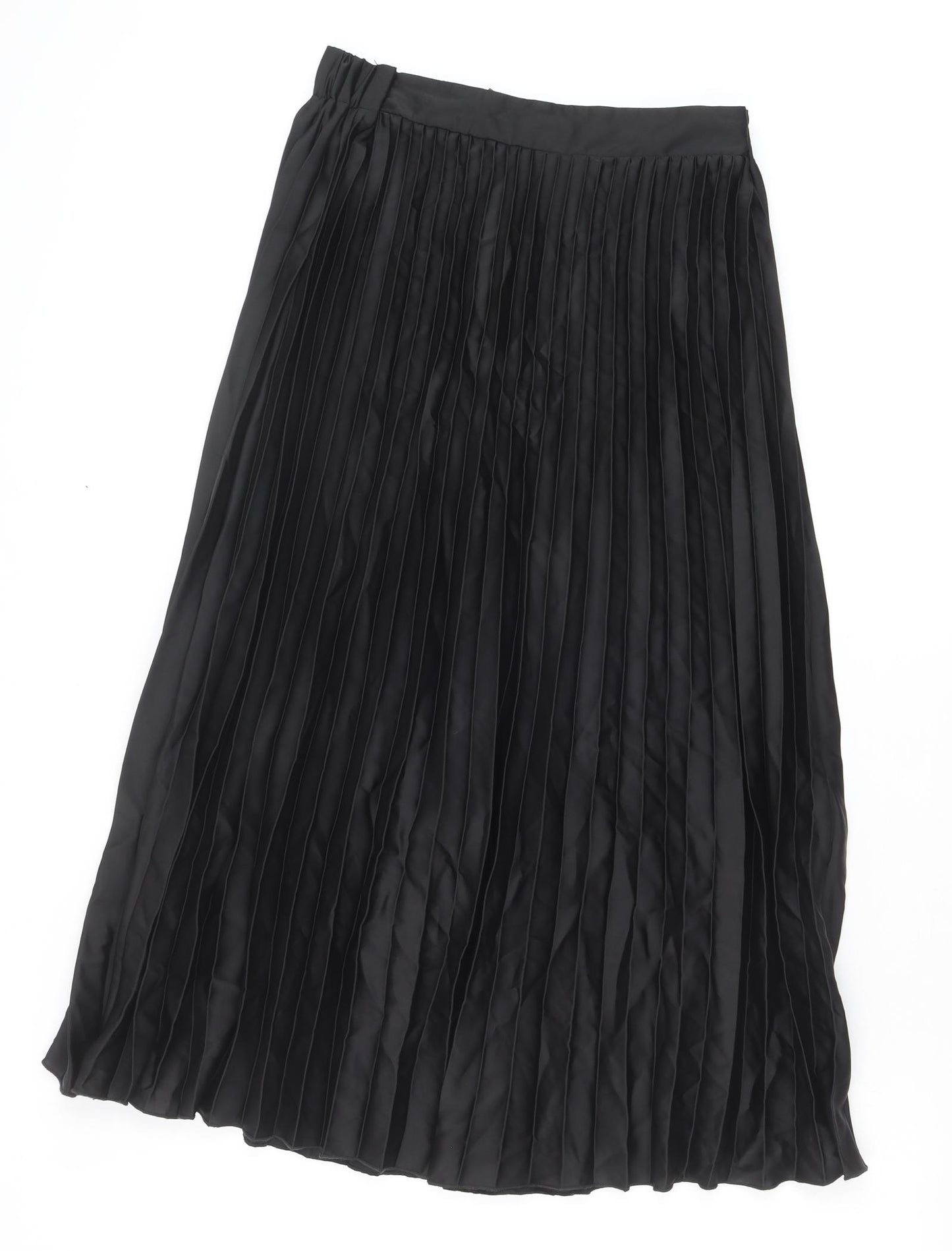 Primark Womens Black Polyester Pleated Skirt Size 12