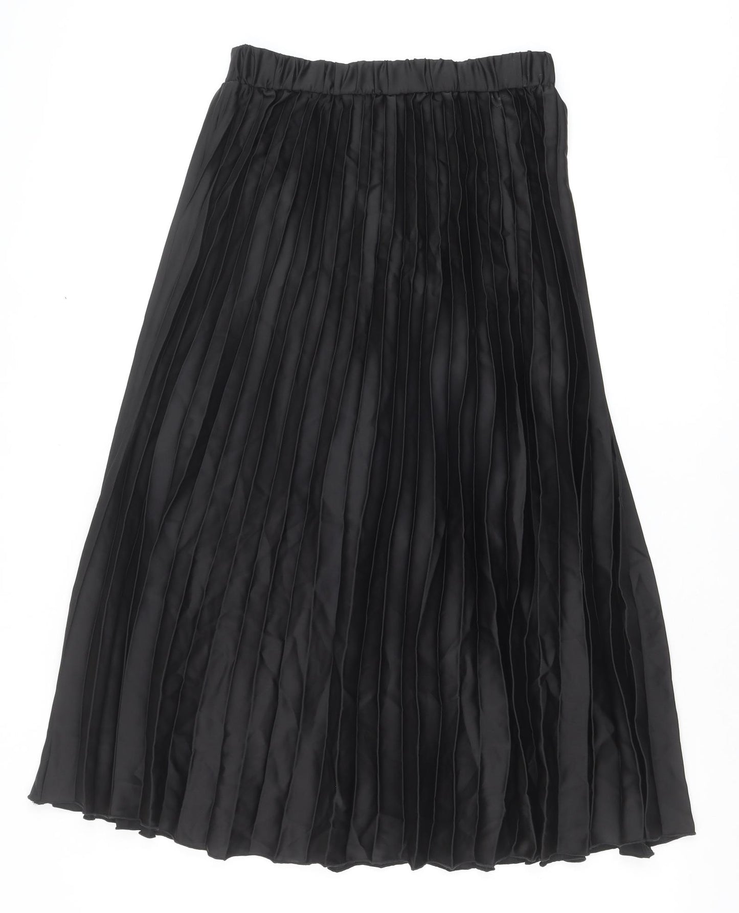 Primark Womens Black Polyester Pleated Skirt Size 12