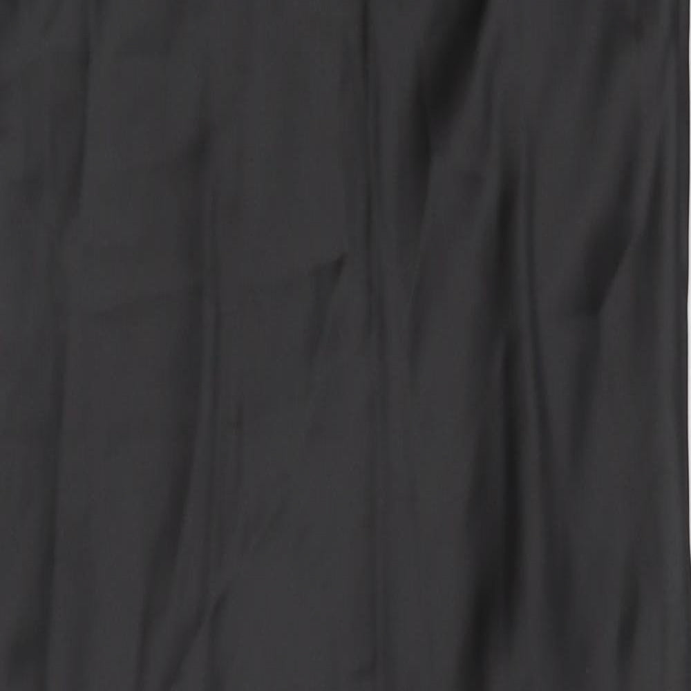 ASOS Womens Black Polyester Tank Dress Size 16 Scoop Neck Pullover
