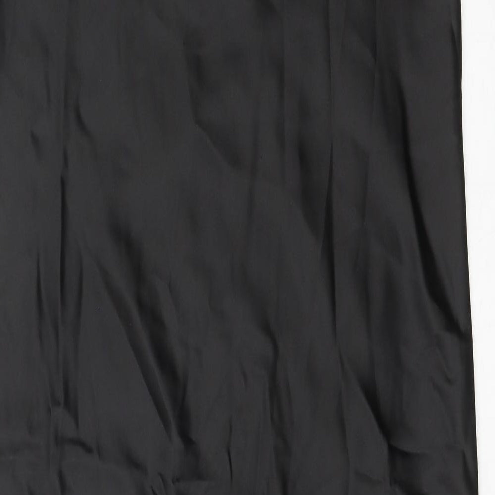 ASOS Womens Black Polyester Tank Dress Size 16 Scoop Neck Pullover