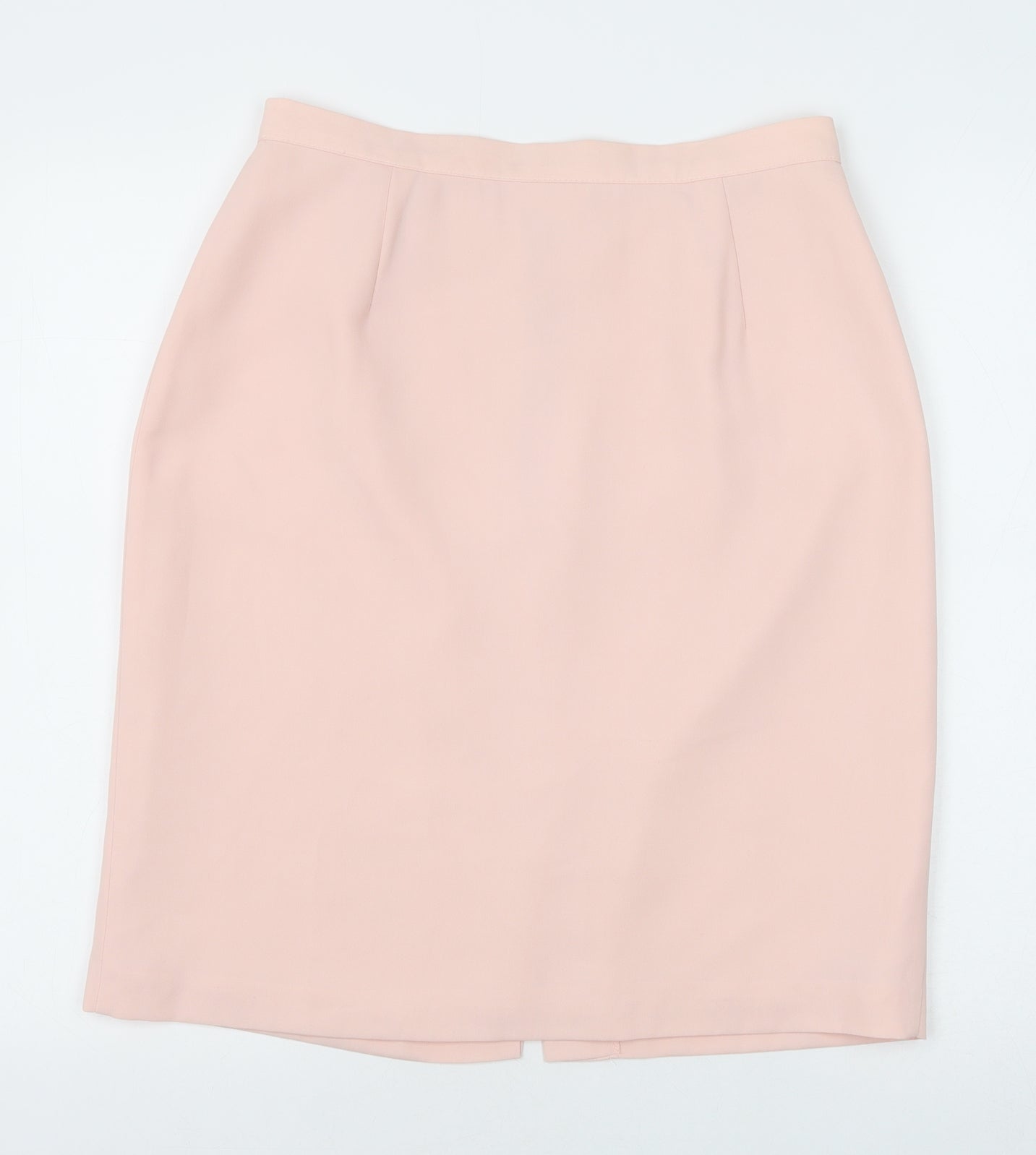 NEXT Womens Pink Polyester Straight & Pencil Skirt Size 14 Zip