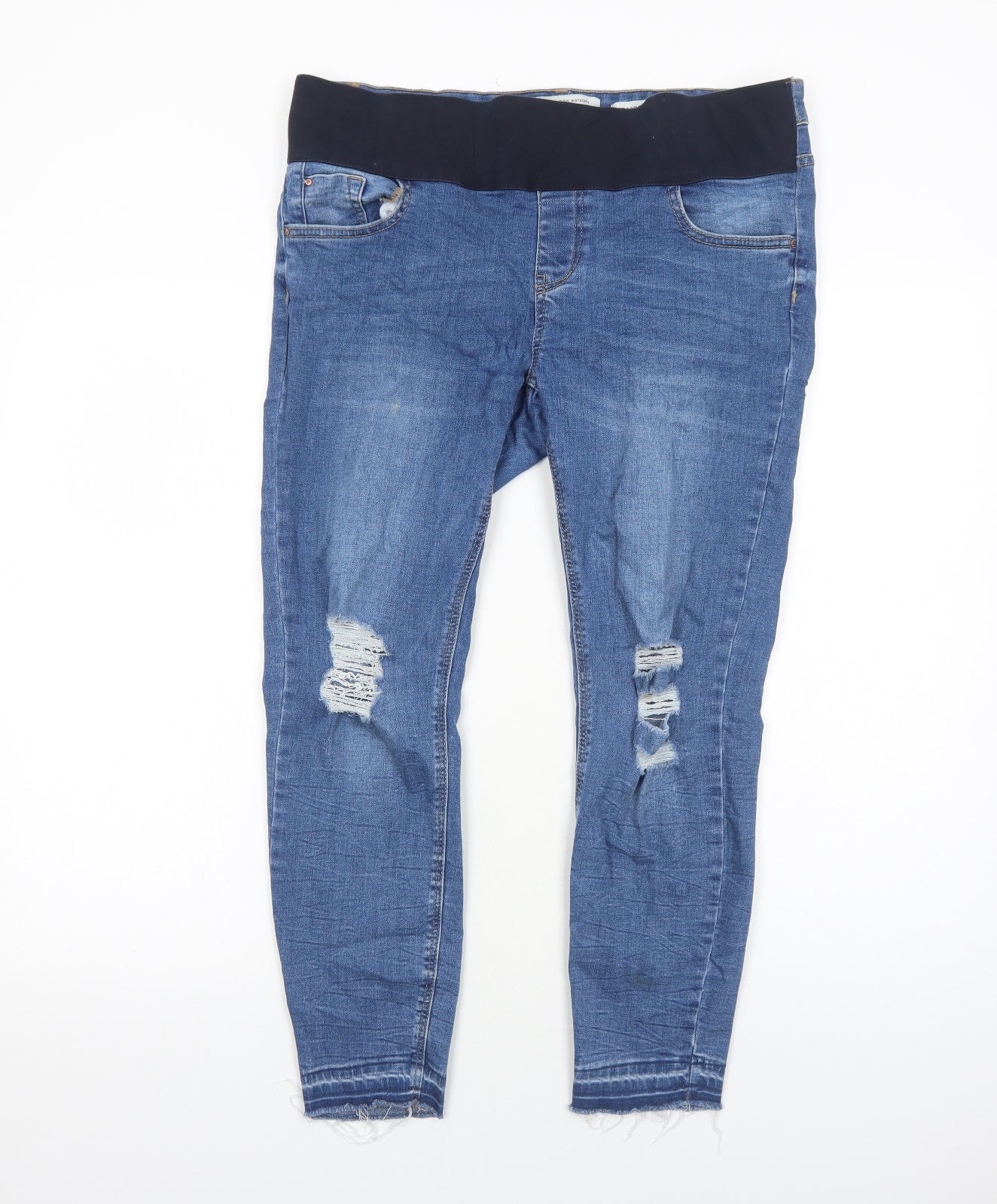 New Look Womens Blue Cotton Jegging Jeans Size 12 Regular