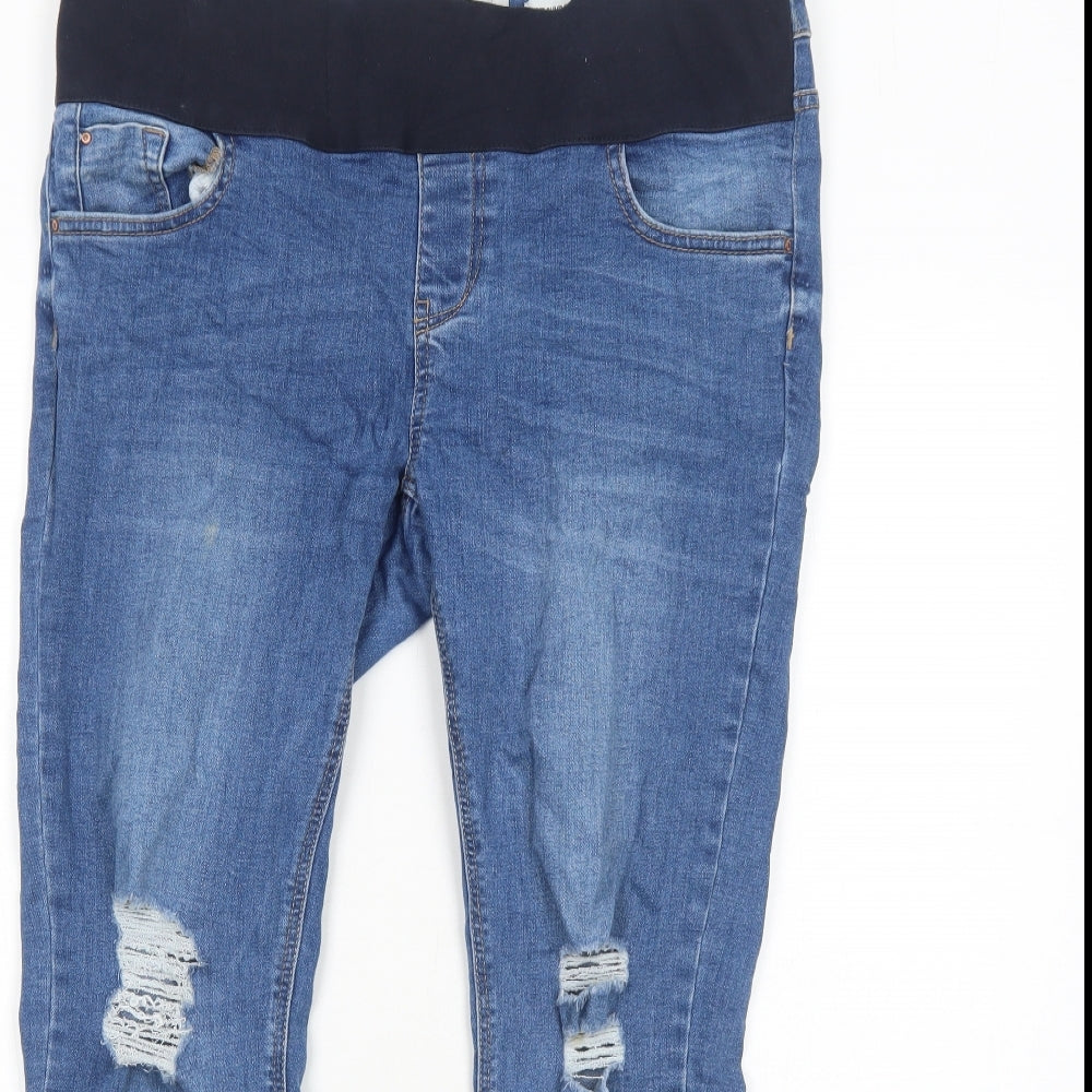 New Look Womens Blue Cotton Jegging Jeans Size 12 Regular