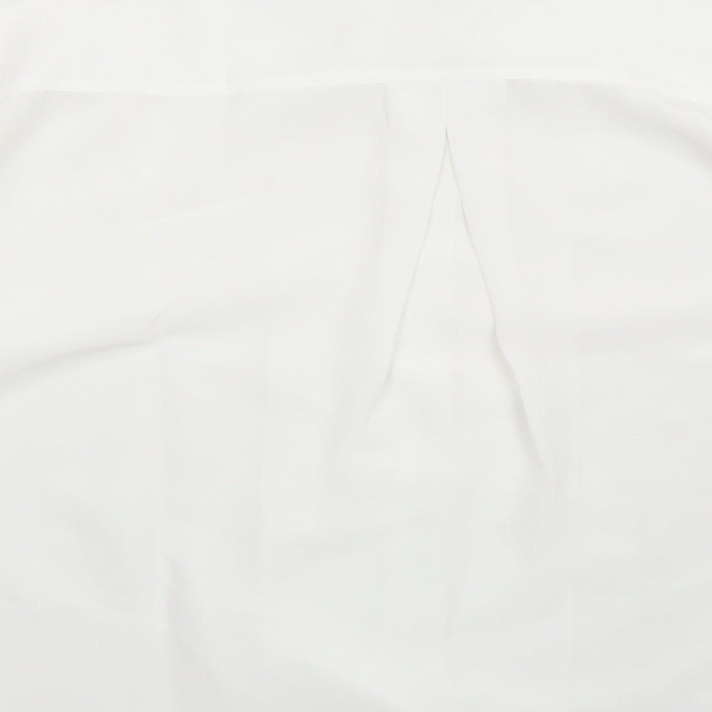 Alexon Womens White Polyester Basic Button-Up Size 14 Collared