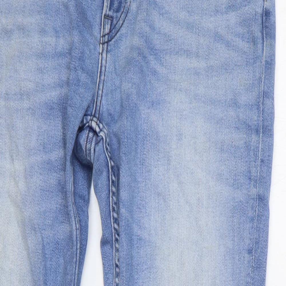 Lee Mens Blue Cotton Skinny Jeans Size 33 in Regular Button