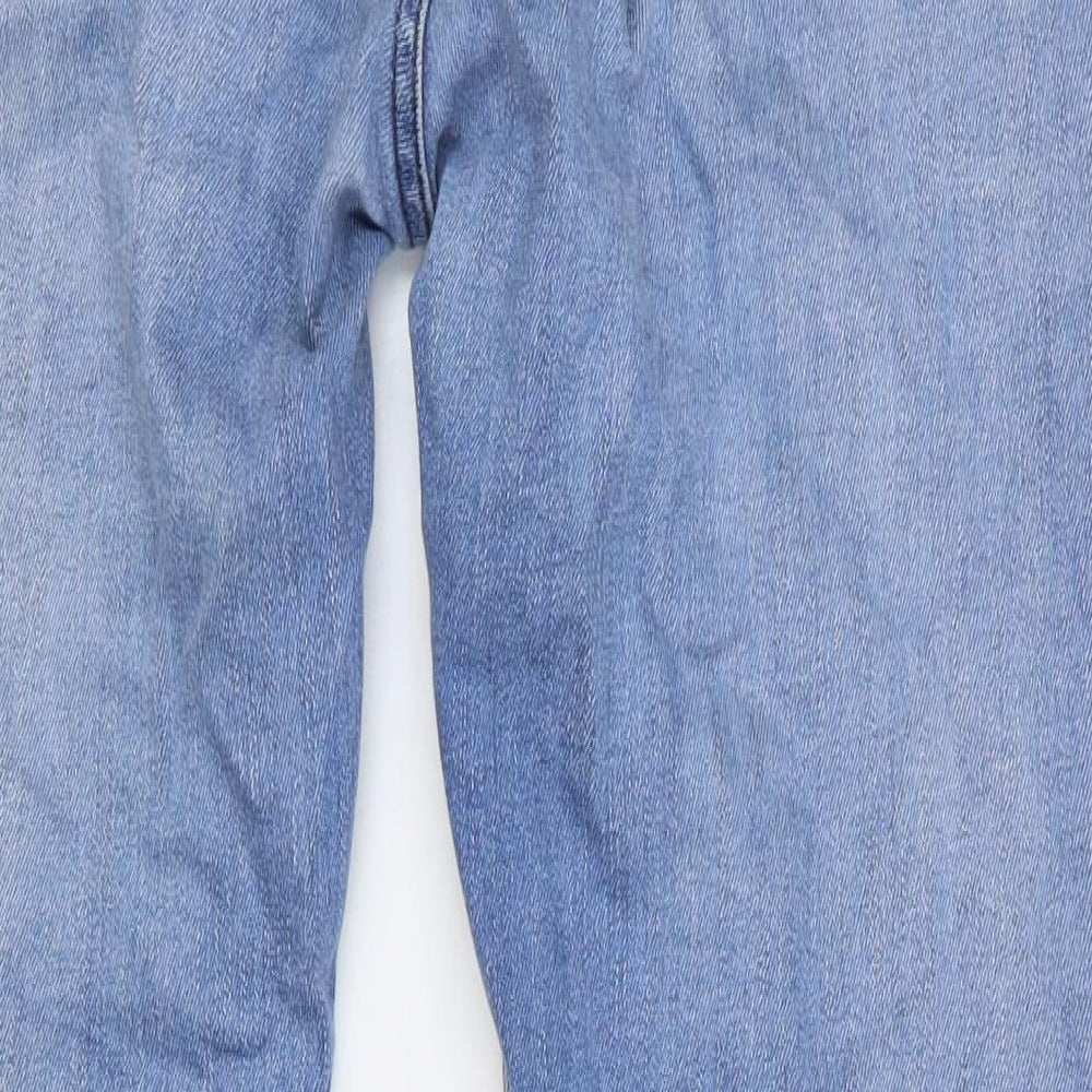 Lee Mens Blue Cotton Skinny Jeans Size 33 in Regular Button