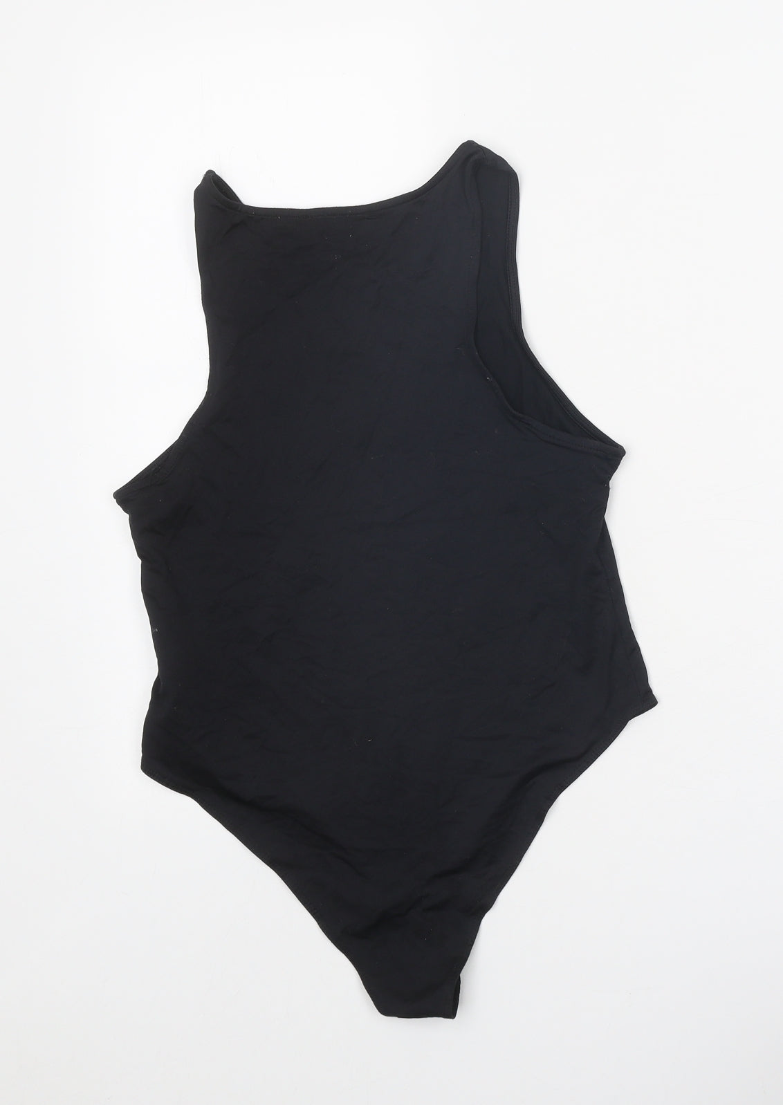 Primark Womens Black Polyamide Bodysuit One-Piece Size 12 Snap