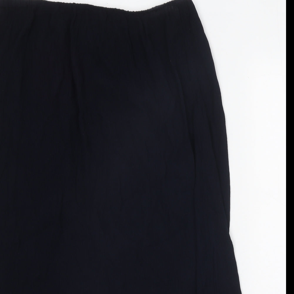 TIGI Womens Blue Viscose Straight & Pencil Skirt Size 33 in