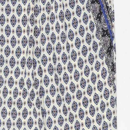 Individual Womens Beige Paisley Polyester Trousers Size 10 Regular
