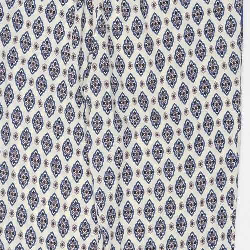 Individual Womens Beige Paisley Polyester Trousers Size 10 Regular