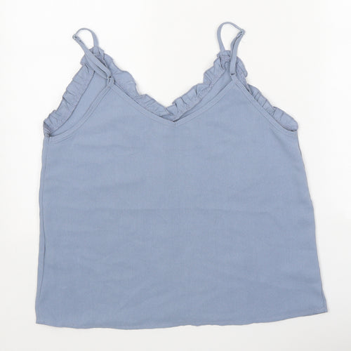 SheIn Womens Blue Polyester Camisole Tank Size S V-Neck