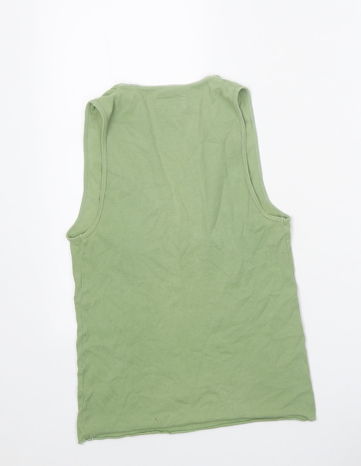 Jigsaw Womens Green Cotton Basic Tank Size M Scoop Neck