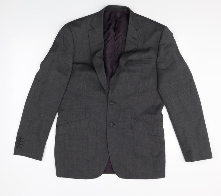 Marks and Spencer Mens Grey Wool Jacket Suit Jacket Size 40 Regular