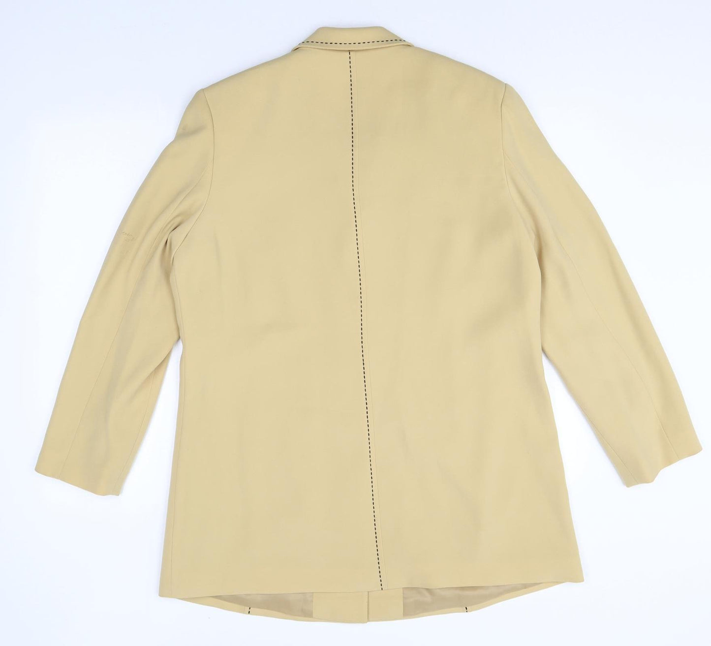 ELVI Womens Yellow Polyester Jacket Blazer Size 18