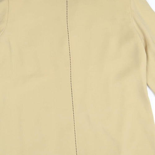 ELVI Womens Yellow Polyester Jacket Blazer Size 18