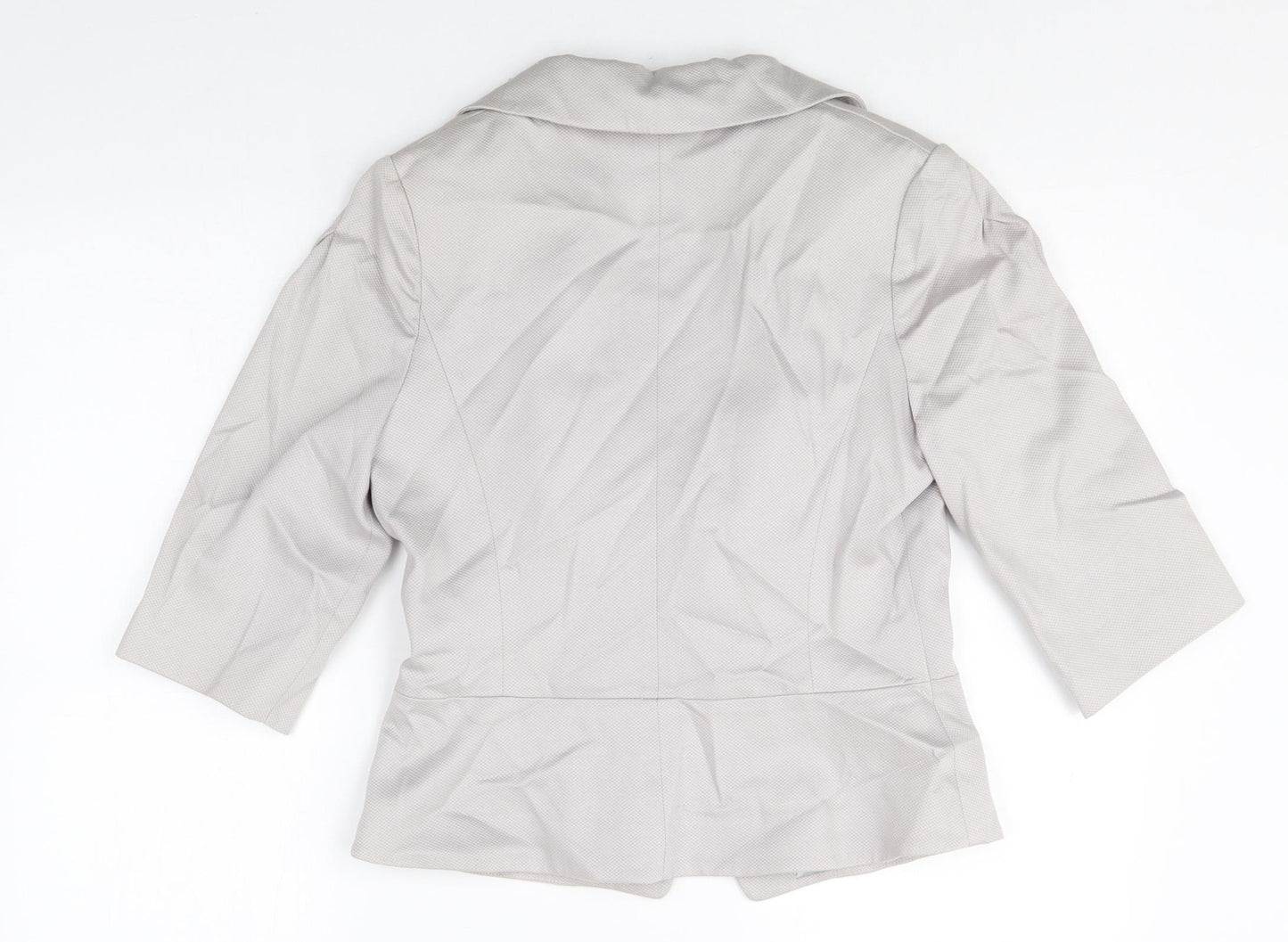 Bravissimo Womens Grey Cotton Jacket Blazer Size 8