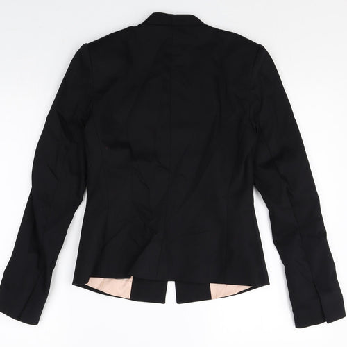 Vanilia Womens Black Acetate Jacket Blazer Size 8
