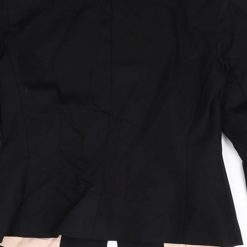 Vanilia Womens Black Acetate Jacket Blazer Size 8