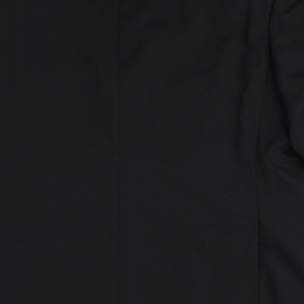 1860 Mens Black Polyester Jacket Suit Jacket Size 46 Regular