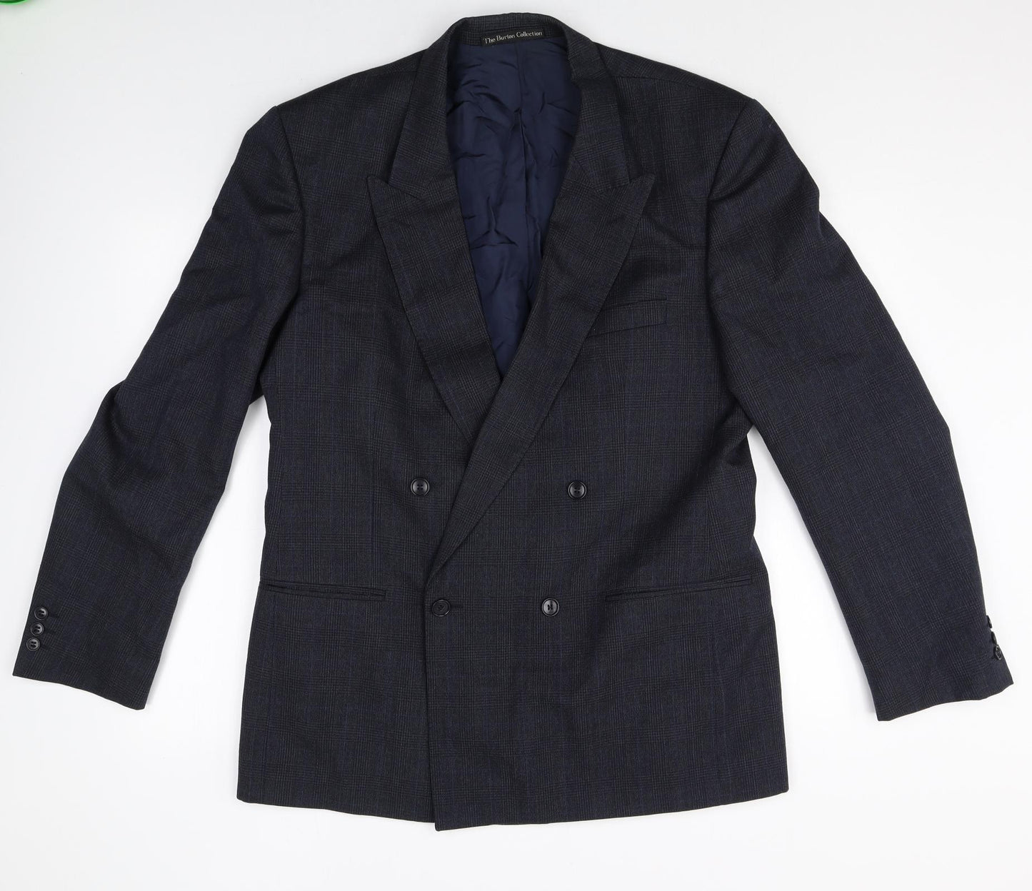 The Burton Collection Mens Black Wool Jacket Suit Jacket Size 42 Regular