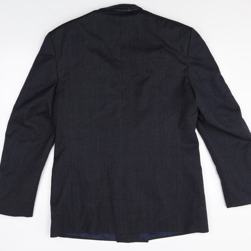 The Burton Collection Mens Black Wool Jacket Suit Jacket Size 42 Regular