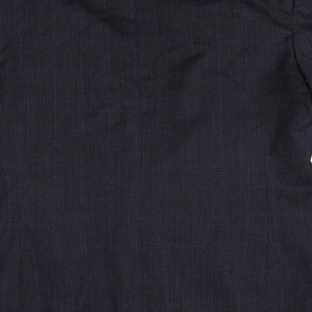 The Burton Collection Mens Black Wool Jacket Suit Jacket Size 42 Regular